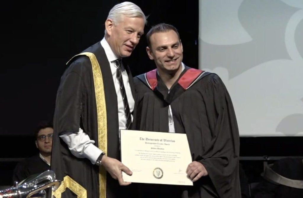 Steve Balaban at the University of Waterloo.